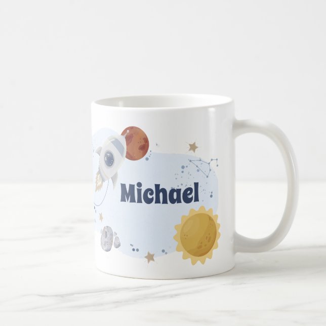 Mug Planètes astronautes spatiales (Droite)