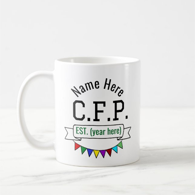 Mug Planificateur financier certifié CFP Personnalisé (Gauche)