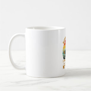 Mug Plans de boîte Chien Pitbull Rétro Coucher de sole