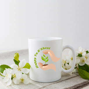 Mug Plantation verte Happy Tu B'shvat / Bishvat