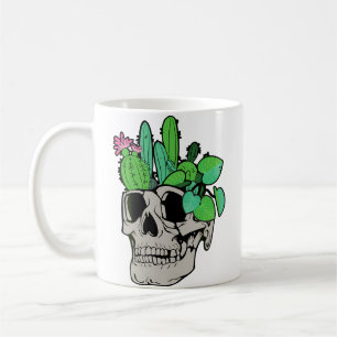 Mug Plante de crâne Jolis planteurs de poupée de jard