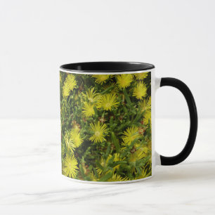 Mug Plante de glace dorée Fleurs jaunes
