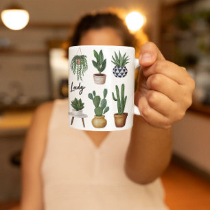 Mug Plante folle Lady Funny jardinage jardiner