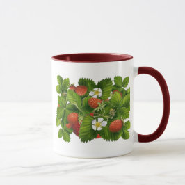 Mug Plante vintage aux fraises