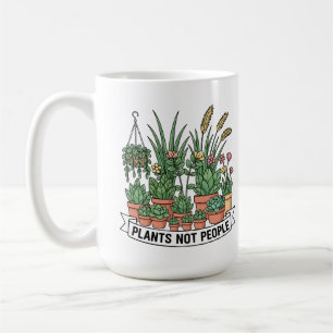 Mug Plantes Pas Personnes   Drôle de Jardinier Introve