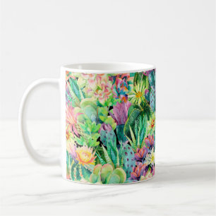 Mug Plantes succulents et motif de jardin de cactus