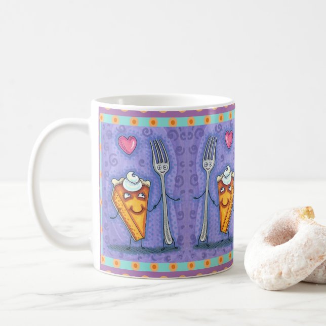 MUG PLAQUE & CITROUILLE PIE, FAIT L'UN POUR L'AUTRE, R (Avec donut)