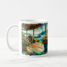 Mug Plaque de laque d'aquarelle personnalisée
