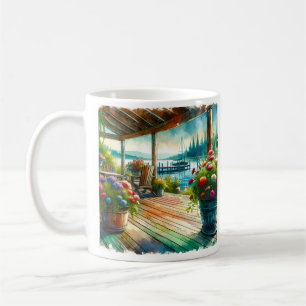 Mug Plaque de laque d'aquarelle personnalisée