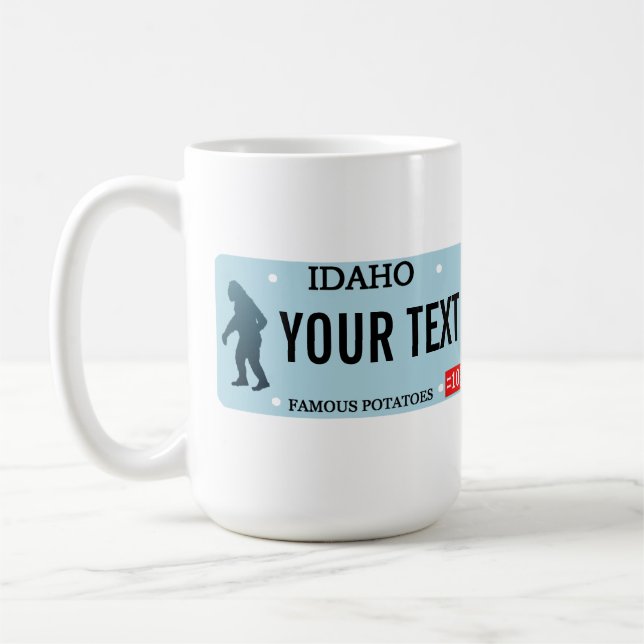 Mug Plaque de licence Idaho Sasquatch (Gauche)