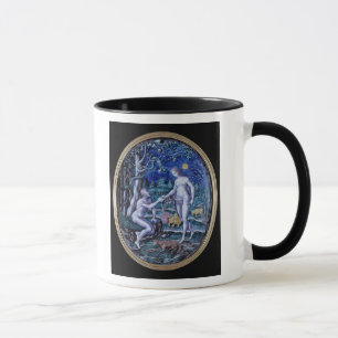 Mug Plaque de Limoges dépeignant Adam et Ève, c.1570
