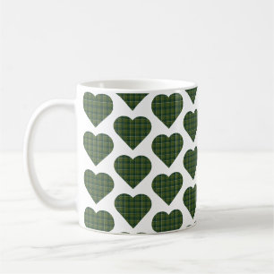 Mug Plaqué en forme de cœur Vert Sapin