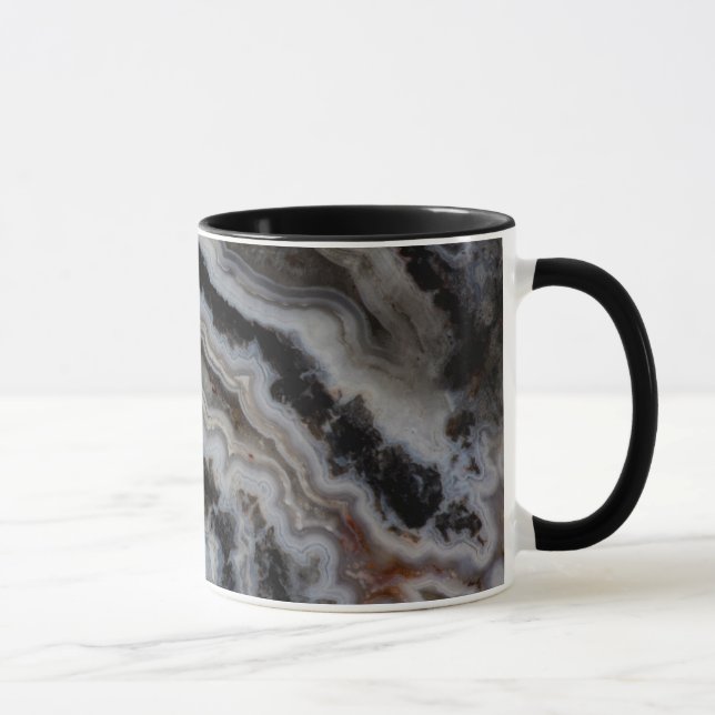 Mug Plaque mixte de jasper Agate (Droite)