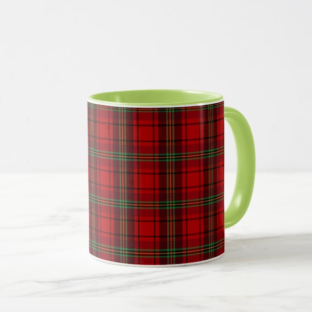 Mug Plaques douillettes rouge noir vert (Devant droit)