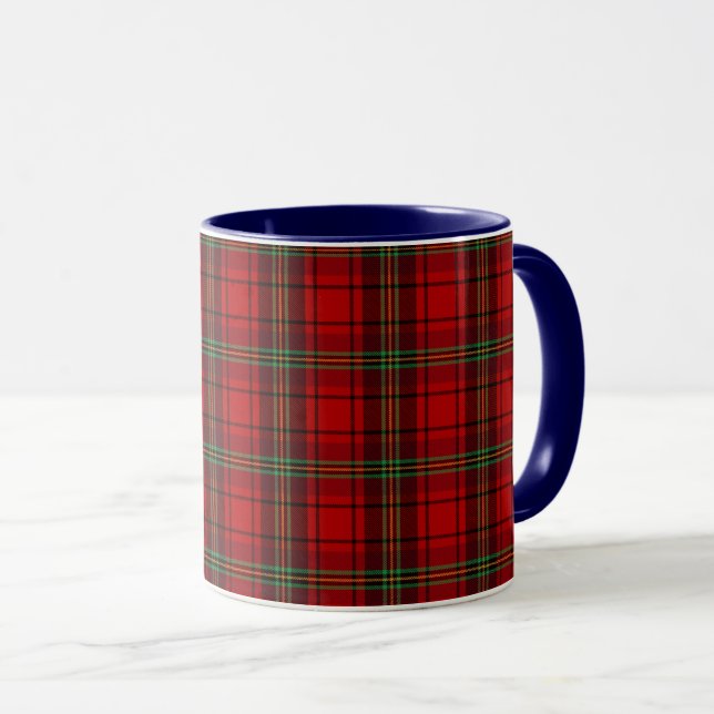 Mug Plaques douillettes rouge noir vert (Devant droit)