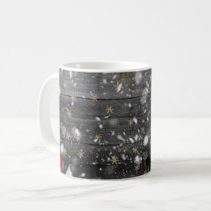 Mug Plaques en bois de Noël Floral