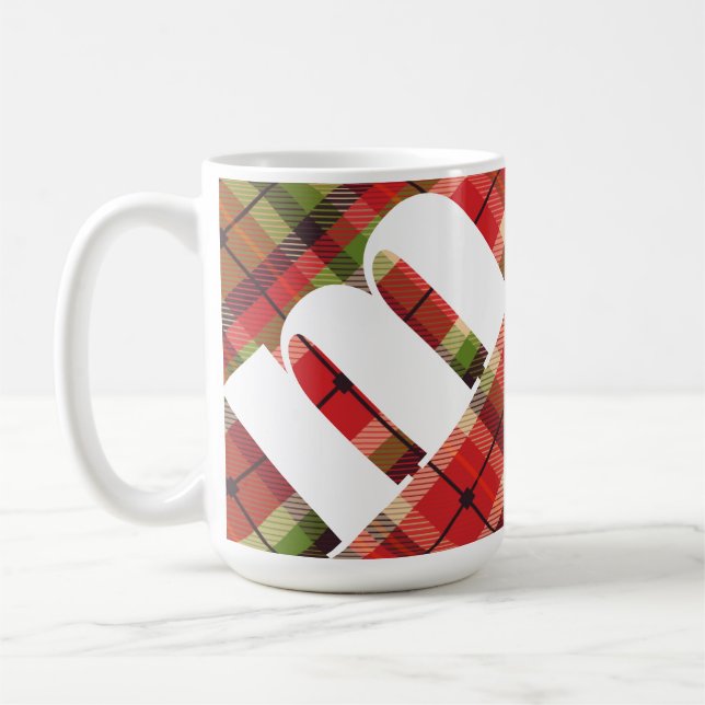 Mug Plat de Noël Monogramme (Gauche)