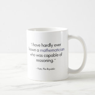 Mug Platon sur les mathématiciens