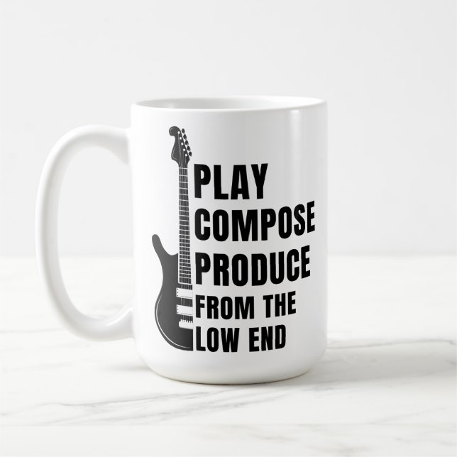 MUG PLAY, COMPOSE, PRODUCE FROM THE LOW END (Gauche)