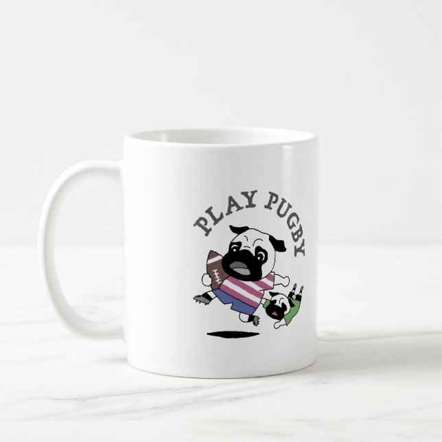 MUG ”PLAY PUGBY" (Gauche)