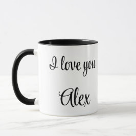 Mug Playing soccer graphic black