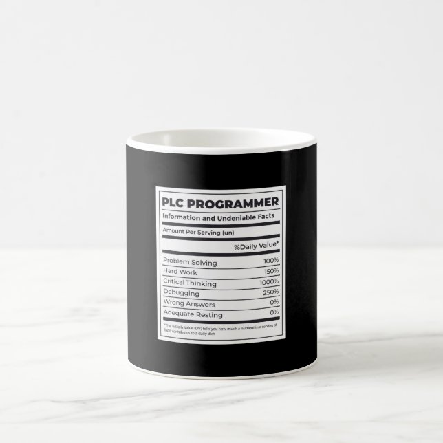 Mug PLC Programmer Funny Programmation Faits (Centre)