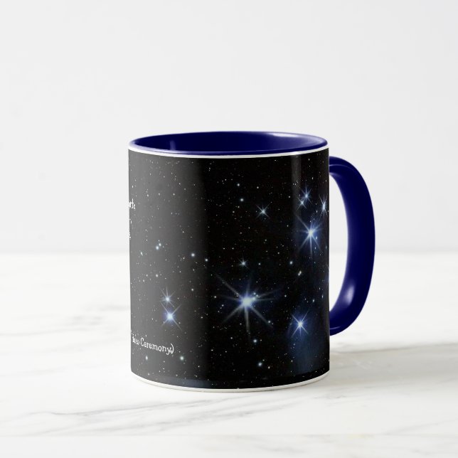 Mug Pleiades (texte personnalisable) (Devant droit)