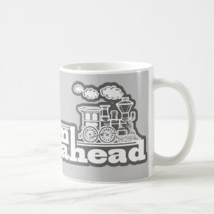 Mug "plein vapeur devant" grise logo du train à vapeur