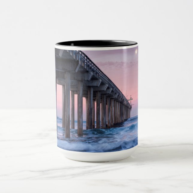 Mug Pleine lune sur la jetée de Scripps (Centre)