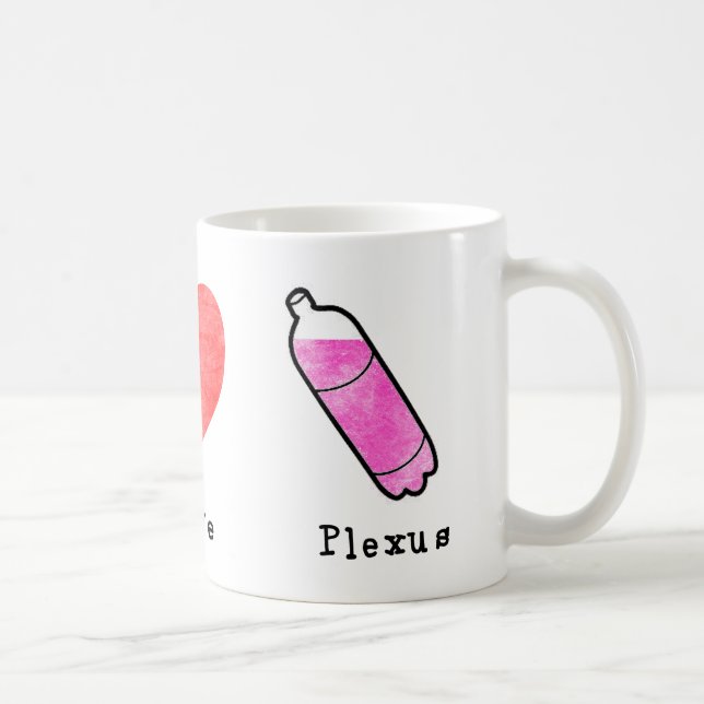 Mug Plexus d'amour de paix (Droite)