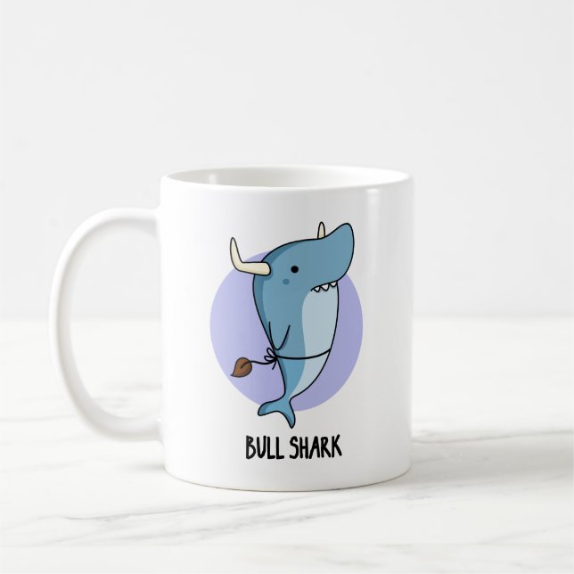 Mug Plonge de requin animal amusant (Gauche)