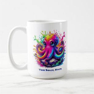 Mug Plongée de pieuvre colorée