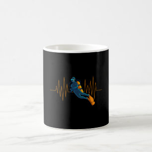 Mug Plongée Heartbeat Plongée Plongée