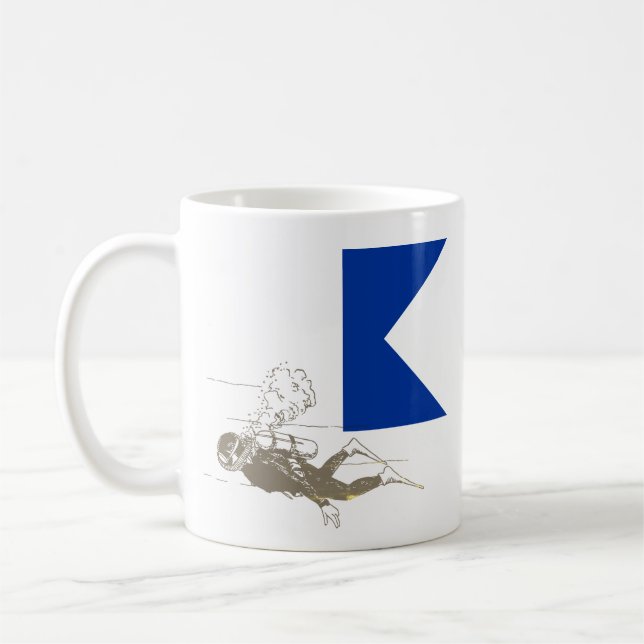 Mug Plongeur en plongée (Gauche)