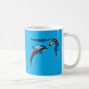 Mug Plongeur vintage de la SCUBA photographier un Dolp