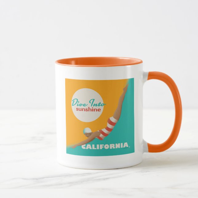 Mug Plongez Dans Le Soleil | Californie (Droite)