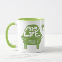 Plug Life jolie voiture électrique verte légère
