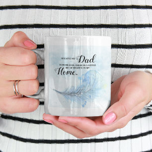 Mug Plume Bleue   céleste