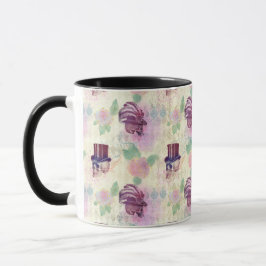 Mug Plumes Casquettes Victorian Purple Steampunk Crâne