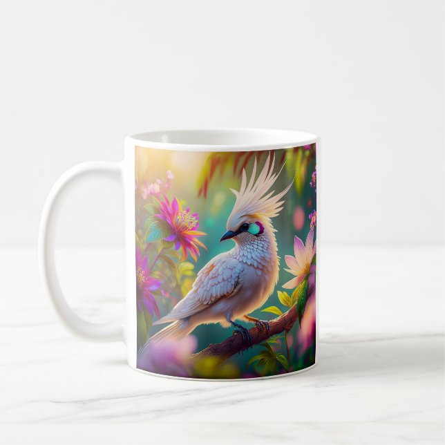 Mug Plumes rousses à crête juvénile Dove Imaginaire Oi (Gauche)