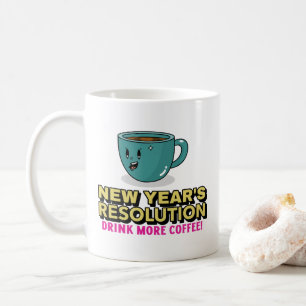 Mug Plus de café - Résolution du Nouvel An
