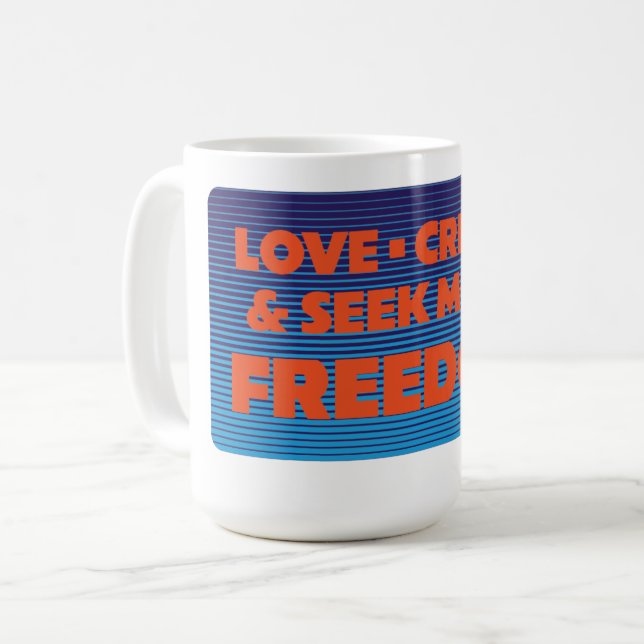 Mug Plus de liberté Rétro (Devant gauche)