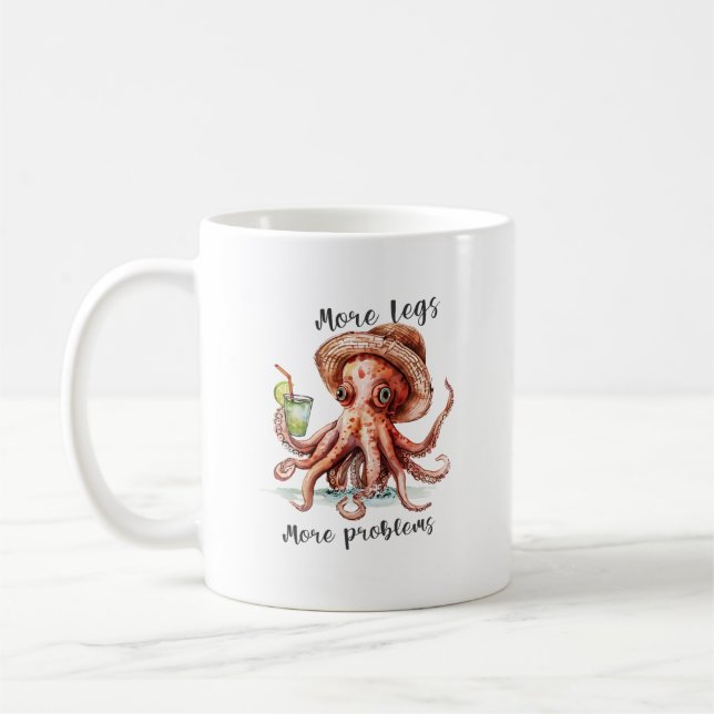 Mug Plus de Pattes, Plus de Problèmes Octopus de Plage (Gauche)