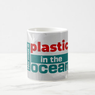 Mug Plus de plastique dans l'océan   Pollution de l'oc