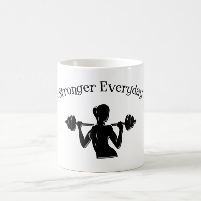 Mug Plus fort tous les jours - Femmes (Centre)