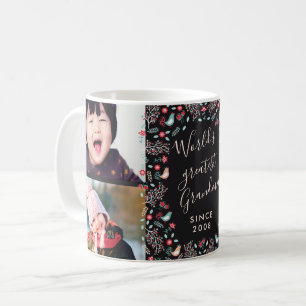 Mug Plus grand collage photo de grand-mère au monde