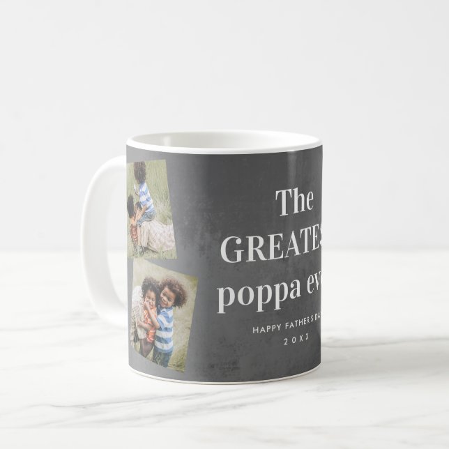 Mug Plus grand photo collage de poppa Grand-parents Da (Devant gauche)