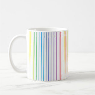 Mug Plus larges rayures d'arc-en-ciel de spectre
