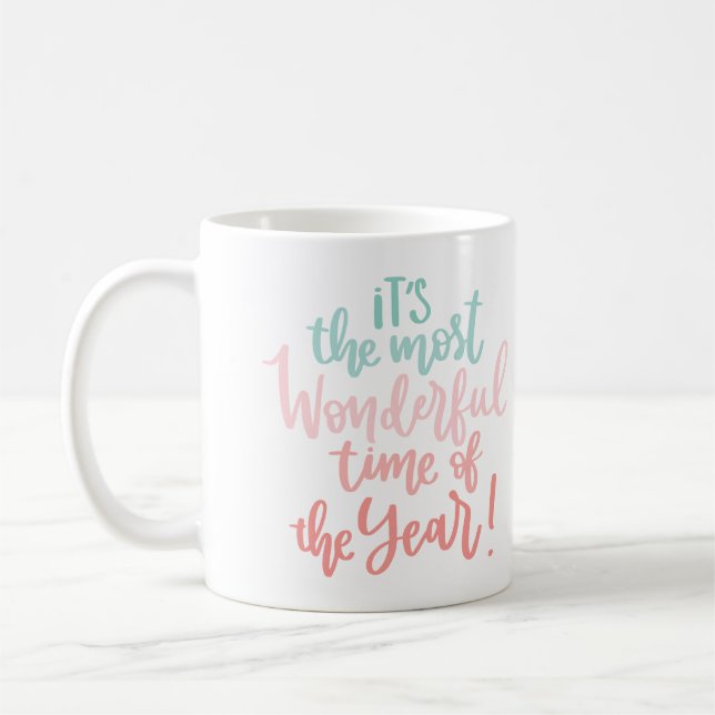 Mug Plus Merveilleux moment de l'année vacances devis (Gauche)