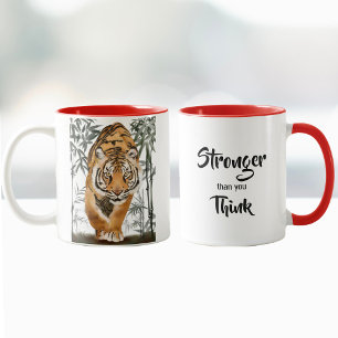Mug Plus puissant que vous pensez Inspirer Citation Pu